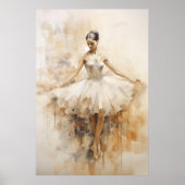 Vintage Ballerina Poster (Voorkant)
