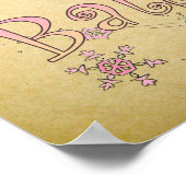 Vintage Ballerina Wall Poster (Hoek)