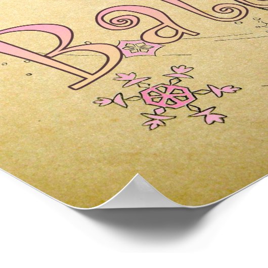 Vintage Ballerina Wall Poster (Hoek)