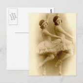 Vintage Ballerinas Briefkaart (Voorkant / Achterkant)