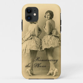 Vintage Ballerina's iPhone Barely There Hoesje Gra
