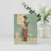 Vintage Ballet Elegantie Briefkaart (Staand voorkant)
