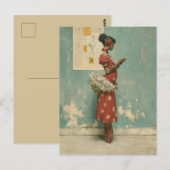 Vintage Ballet Elegantie Briefkaart (Voorkant / Achterkant)