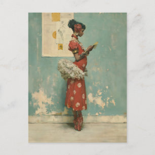 Vintage Ballet Elegantie Briefkaart
