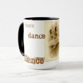 Vintage Balletdansers dansen mok (Voorkant links)
