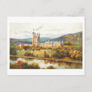 Vintage Balmoral Castle, Schotland, Briefkaart
