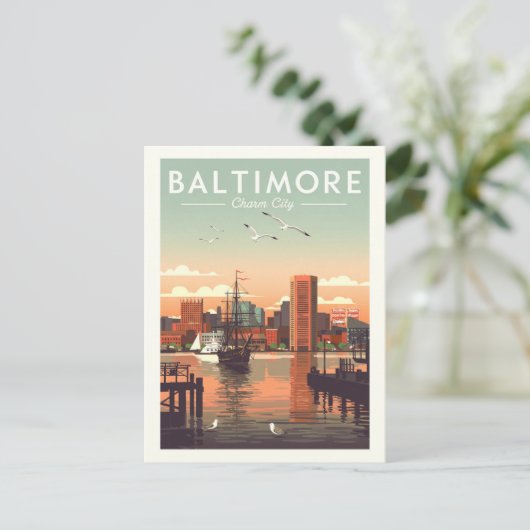 Vintage Baltimore Briefkaart