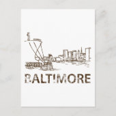 Vintage Baltimore Briefkaart (Voorkant)