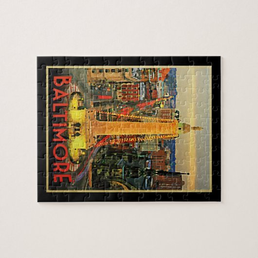 Vintage Baltimore in Dusk Legpuzzel (Horizontaal)
