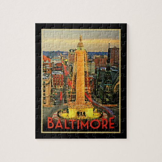 Vintage Baltimore in Dusk Legpuzzel (Verticaal)