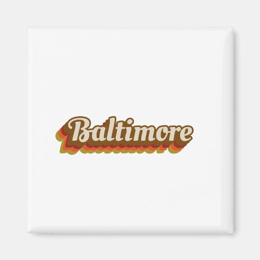 Vintage Baltimore Magneet (Voorkant)