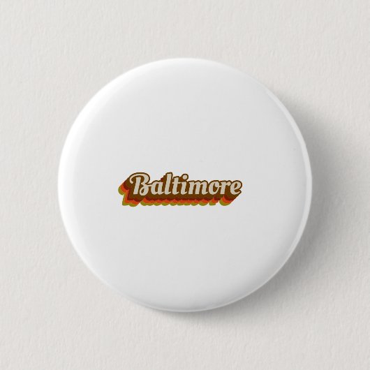 Vintage Baltimore Ronde Button 5,7 Cm (Voorkant)