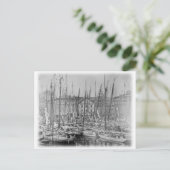 Vintage Baltimore Skipjack-zeilboten Briefkaart (Staand voorkant)