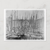 Vintage Baltimore Skipjack-zeilboten Briefkaart (Voorkant)