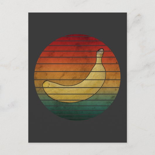 Vintage Banaan Fruit Briefkaart (Voorkant)
