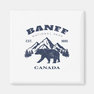 Vintage Banff National Park Canada Souvenir Wandel Magneet