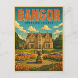 Vintage Bangor Noord-Ierland cadeaus en souvenirs Briefkaart