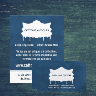 Vintage bank, Elegant blauw, Antiekhandelaar, Wink Flyer