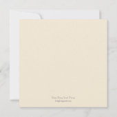 Vintage Banner Baptism/Christening Uitnodiging (Achterkant)