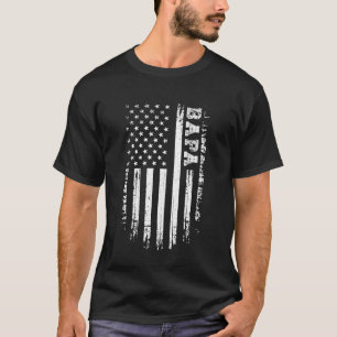 Vintage Bapa Amerikaanse Vlag 4 juli USA Retro T-shirt
