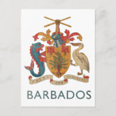 Vintage Barbados Briefkaart (Voorkant)