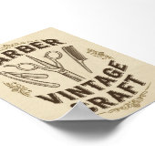 Vintage Barber Shop Poster (Hoek)