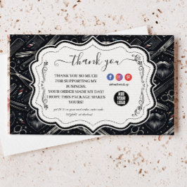 Vintage Barber Shop Tools Style Bedankkaart