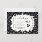 Vintage Barber Shop Tools Style Bedankkaart (Voorkant)