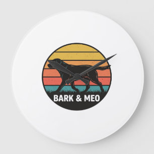 Vintage Bark And Meo Dog Sunset Shirt Design_1 Grote Klok