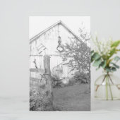 Vintage Barn Briefpapier (Staand voorkant)