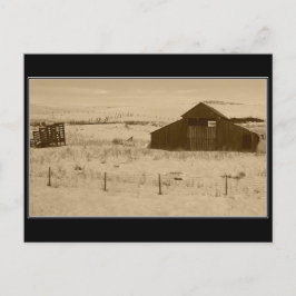 Vintage Barn buiten Weiser Idaho Briefkaart