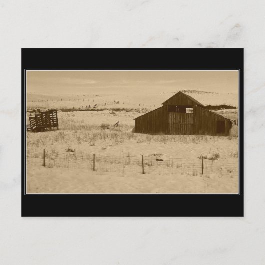 Vintage Barn buiten Weiser Idaho Briefkaart (Voorkant)