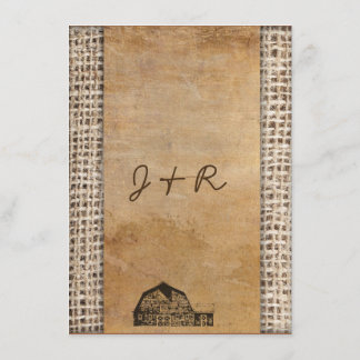 Vintage Barn Burlap in Oostenrijk Kaart