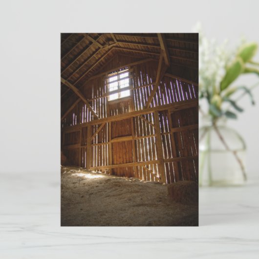 Vintage Barn Kaart (Staand voorkant)