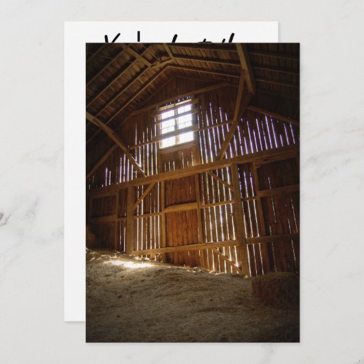 Vintage Barn Kaart (Voorkant / Achterkant)