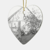 Vintage Barn Keramisch Ornament (Links)