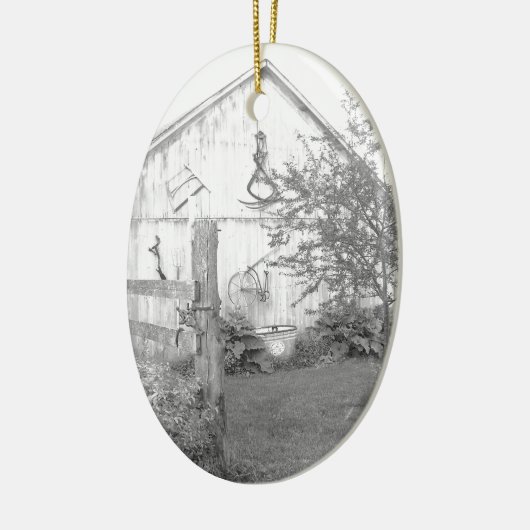 Vintage Barn Keramisch Ornament (Links)