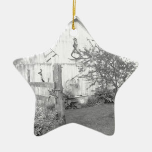 Vintage Barn Keramisch Ornament