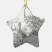 Vintage Barn Keramisch Ornament (Links)