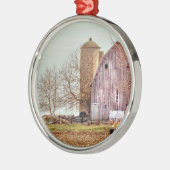 Vintage Barn & Silo Metalen Ornament (Links)