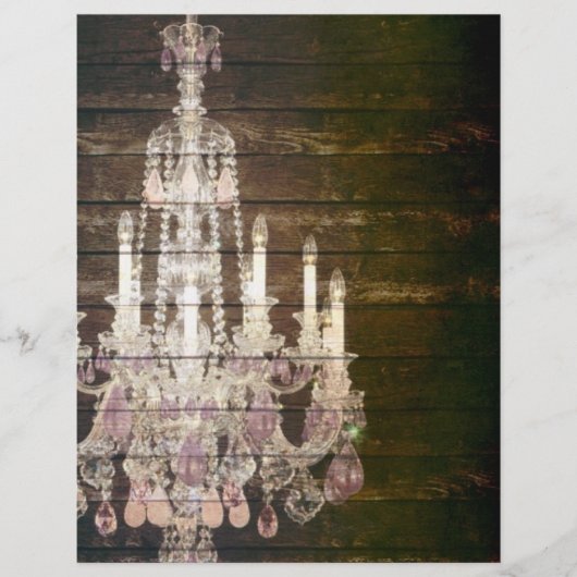 Vintage Barn Wood Chandelier Wedding (Voorkant)