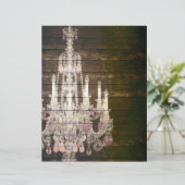 Vintage Barn Wood Chandelier Wedding (Staand voorkant)