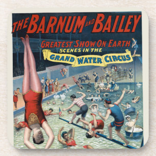 Vintage Barnum & Bailey Circus Poster Bier Onderzetter