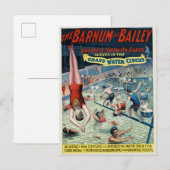 Vintage Barnum & Bailey Circus Poster Briefkaart (Voorkant / Achterkant)