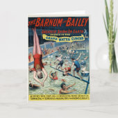 Vintage Barnum & Bailey Circus Poster Kaart (Voorkant)