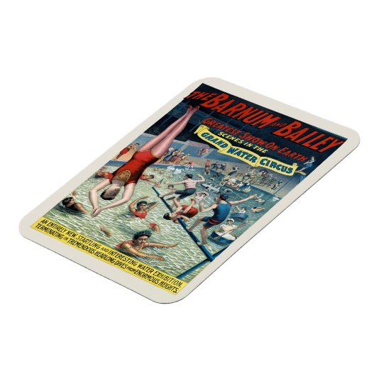 Vintage Barnum & Bailey Circus Poster Magneet (Linkerzijde)