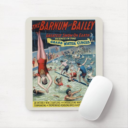 Vintage Barnum & Bailey Circus Poster Muismat (Met muis)