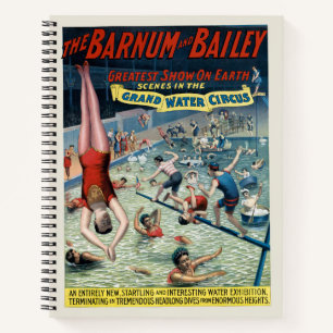 Vintage Barnum & Bailey Circus Poster Notitieboek