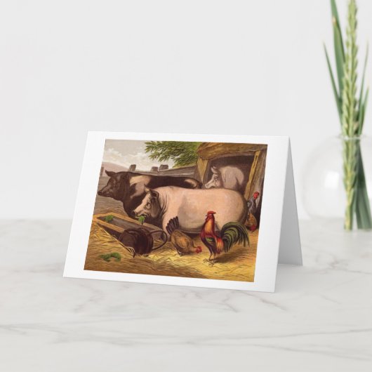 Vintage - Barnyard Friends, Kaart (Voorkant)