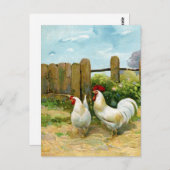 Vintage Barnyard Scene Briefkaart (Voorkant / Achterkant)